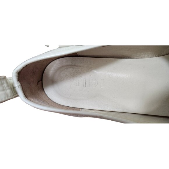 Tibi White Leather Pointed Toe Flats Women’s EU 38 Slip On Made in Italy - Picture 9 of 13